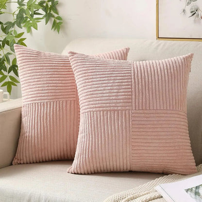 Corduroy Cushion Cover Soft Texture
