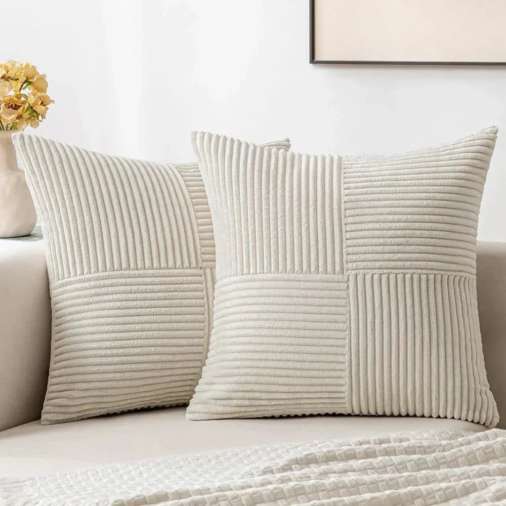 Corduroy Cushion Cover Soft Texture