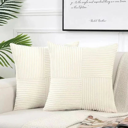 Corduroy Cushion Cover Soft Texture