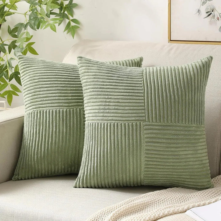 Corduroy Cushion Cover Soft Texture