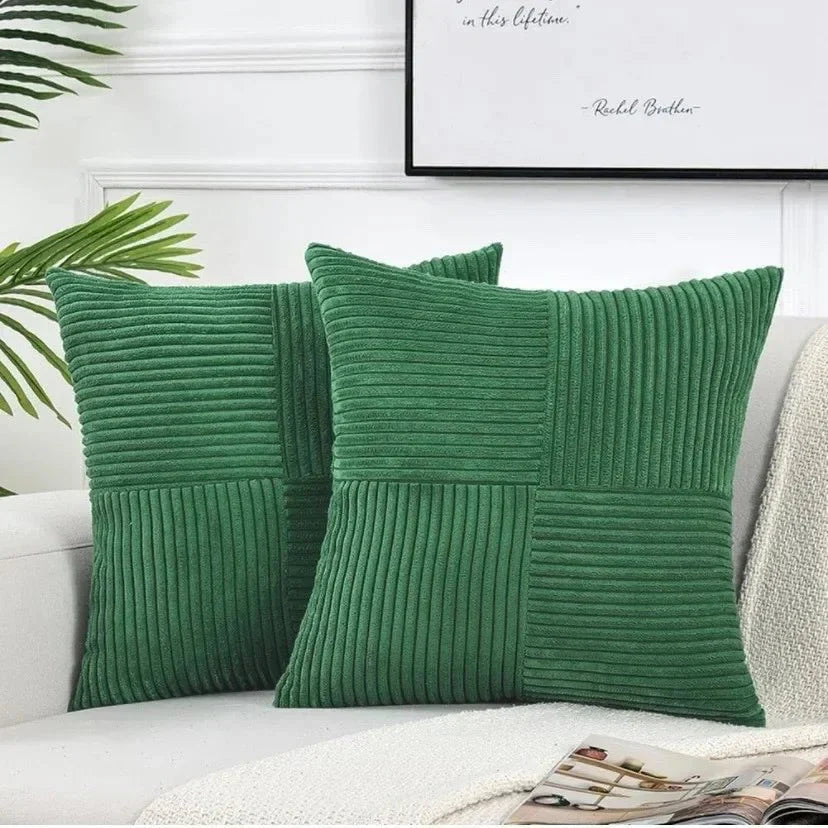 Corduroy Cushion Cover Soft Texture