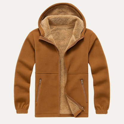 Men's Soft Shell Fleece Hooded Jacket - VibreMode