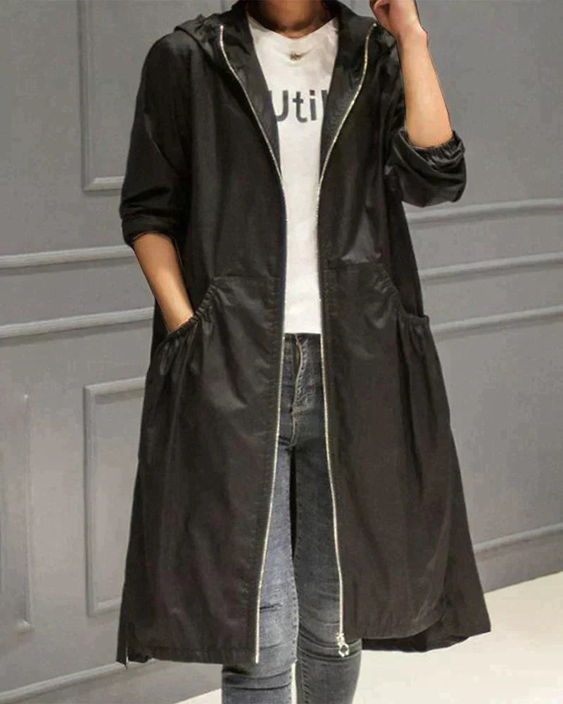 Image of Gloria | Women's Longline Hooded Jacket