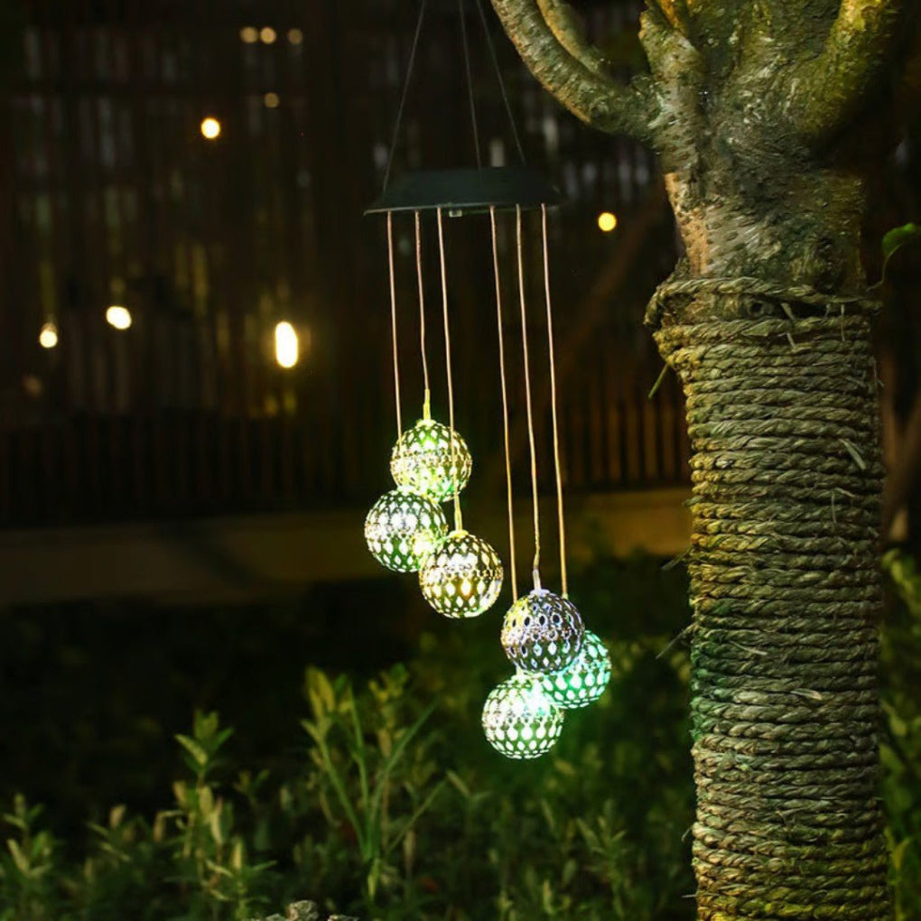 Metal Solar Wind Chime Orb - VibreMode