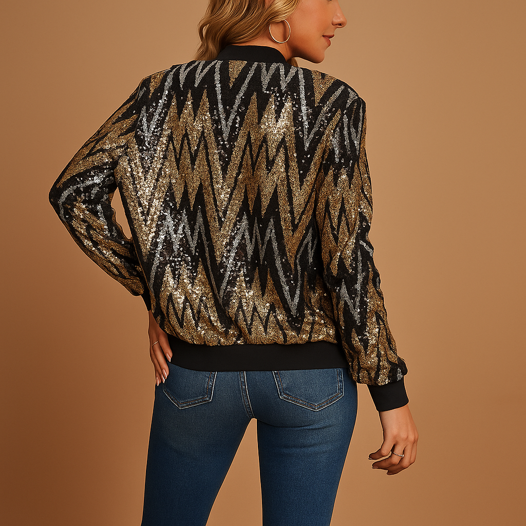 Gold statement coat for women with tailored silhouette, structured collar, and sleek modern design, ideal for casual, social, and semi-formal outfits.
