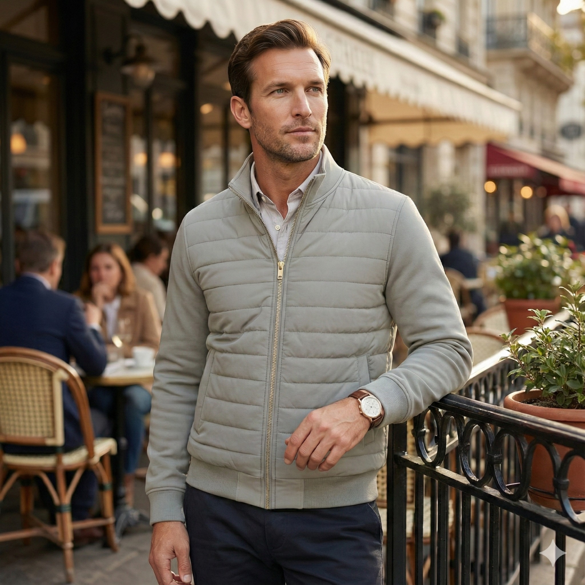 Men's Quilted Puffer Coat Lightweight