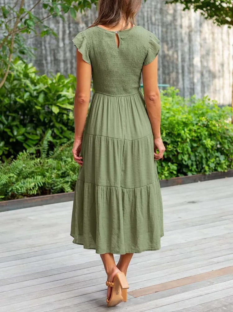 Image of Grace | Women's Smocked Midi Dress