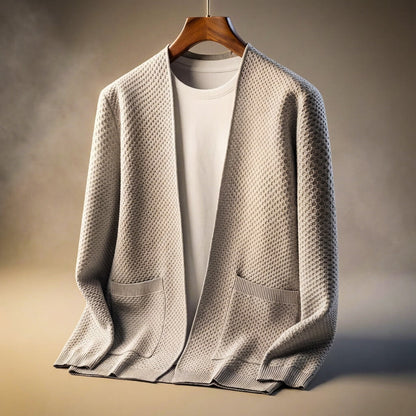Cozy Textured Open Front Cardigan