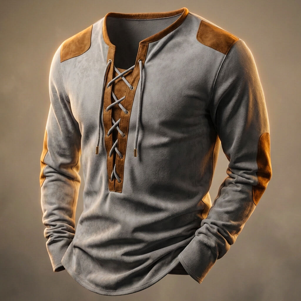 Luxury Cotton Henley Shirt