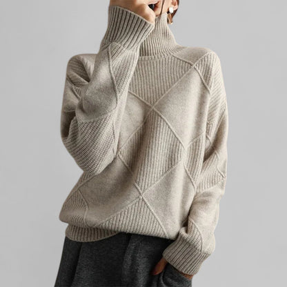 Warm Women's Crew Neck Long Sleeve Winter Sweater