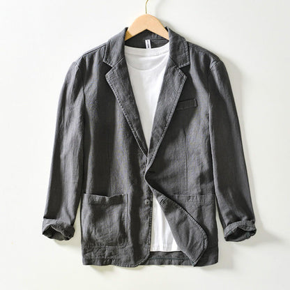 Timeless Navy Linen Jacket