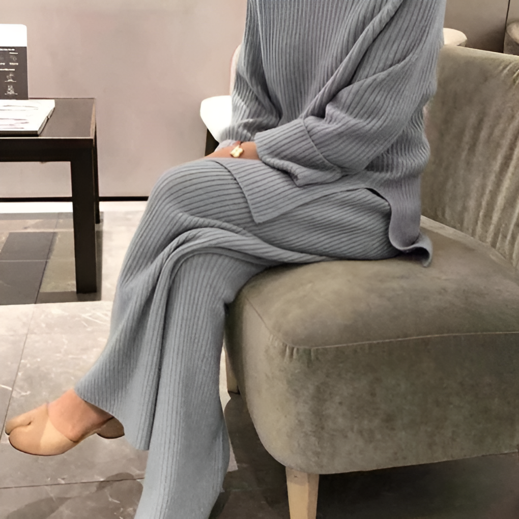 Women's Knit Sweater Pants Set
