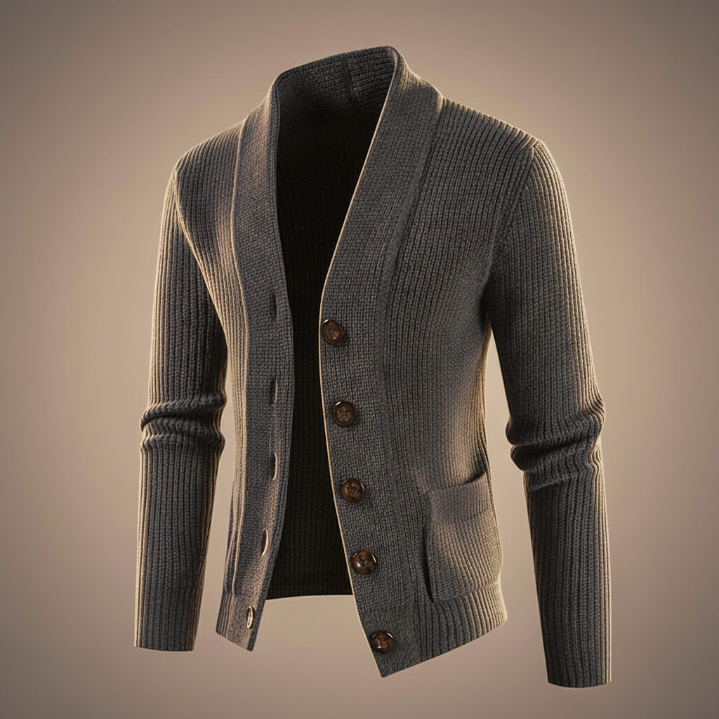 Soft Merino Wool Knit Cardigan