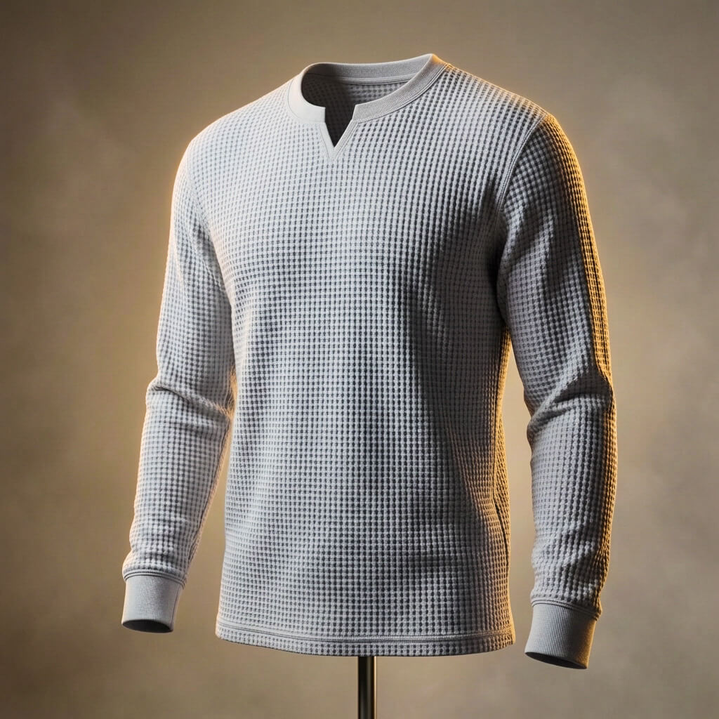 Luxury Textured Waffle Weave Shirt