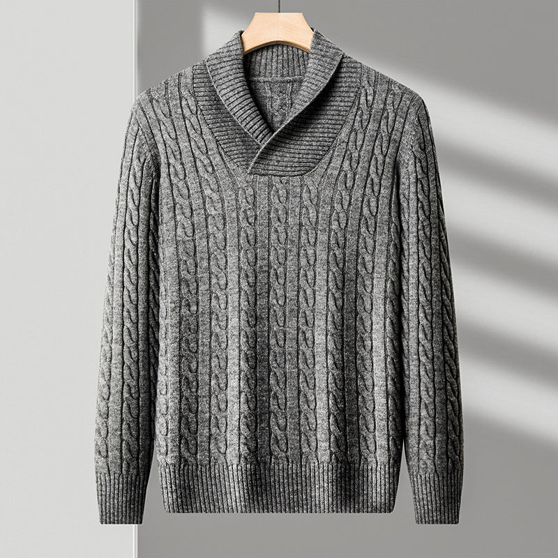 Classic Crew Neck Wool Sweater