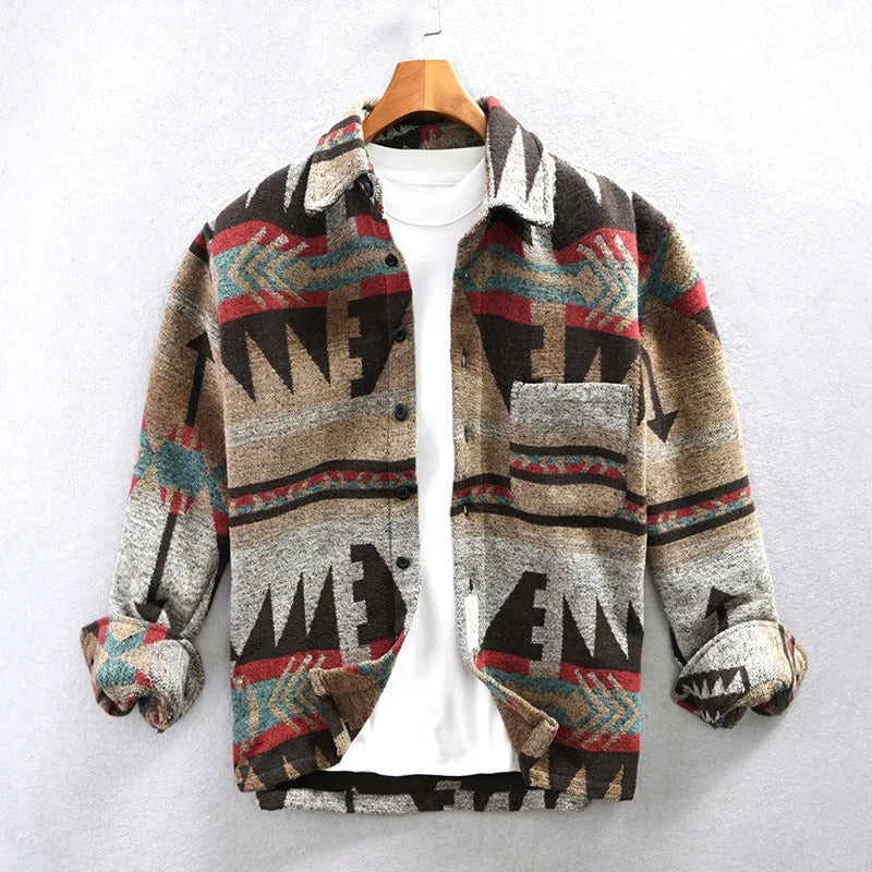 Men's Button Down Shirt Jacket - VibreMode
