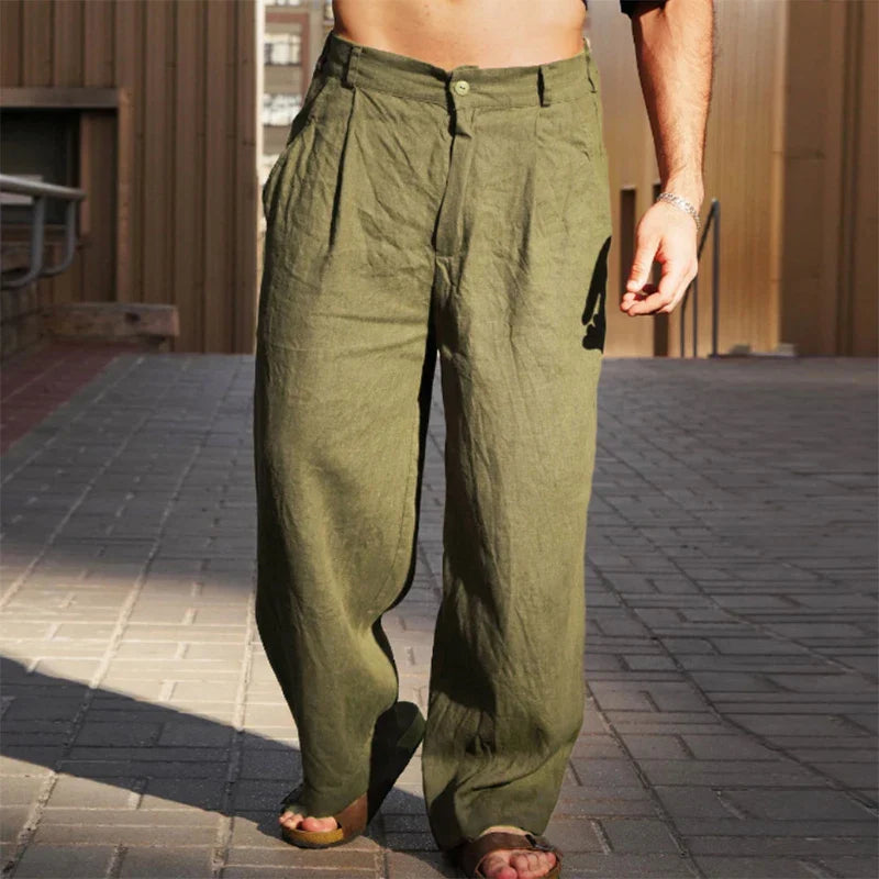 Image of Grayson | Men's Wide Leg Chino Trousers