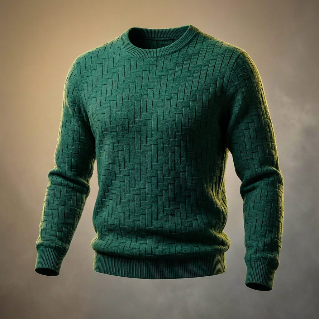 Classic Textured Knit Button Shirt