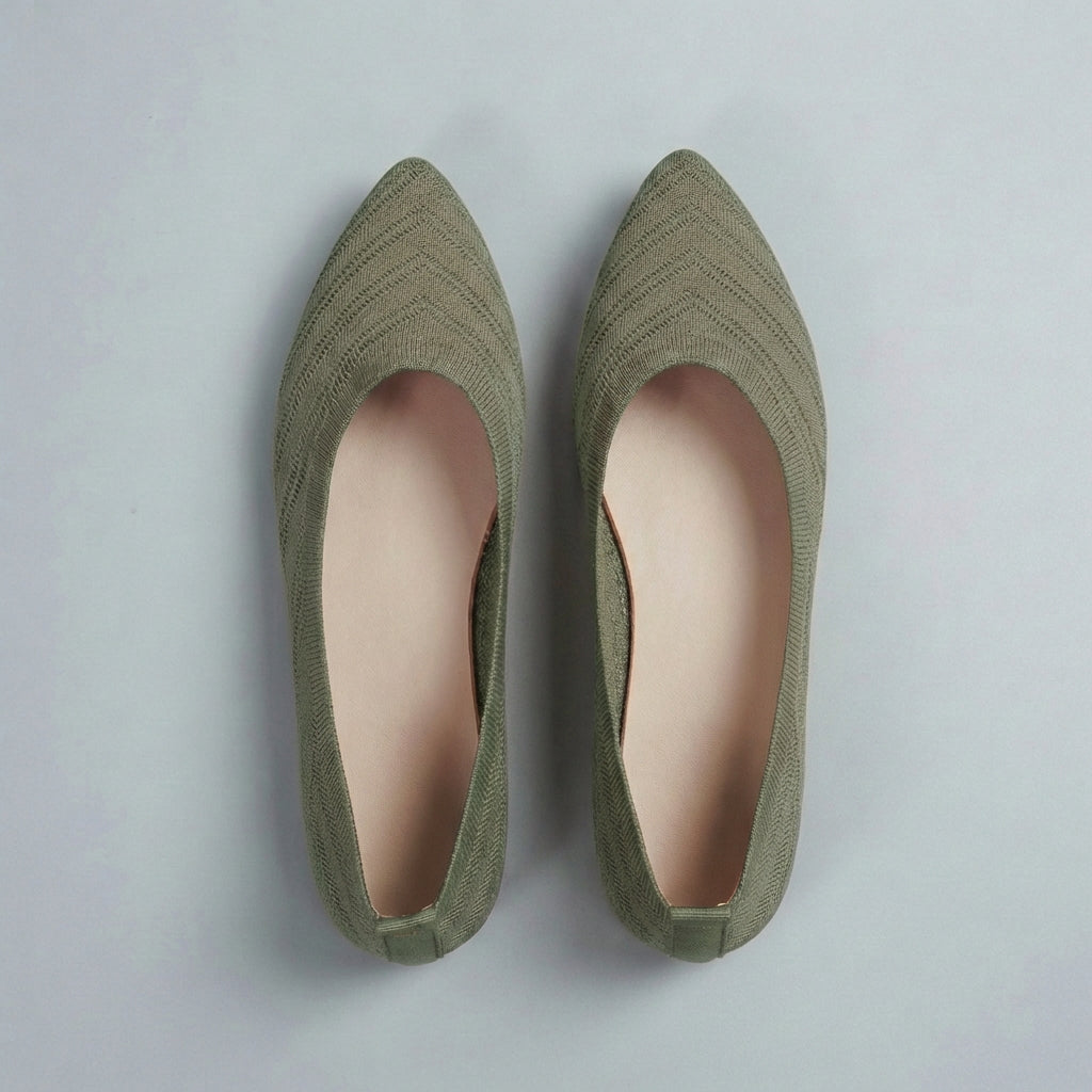 Women's Chevron Knit Slip-On Flats