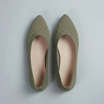 Women's Chevron Knit Slip-On Flats