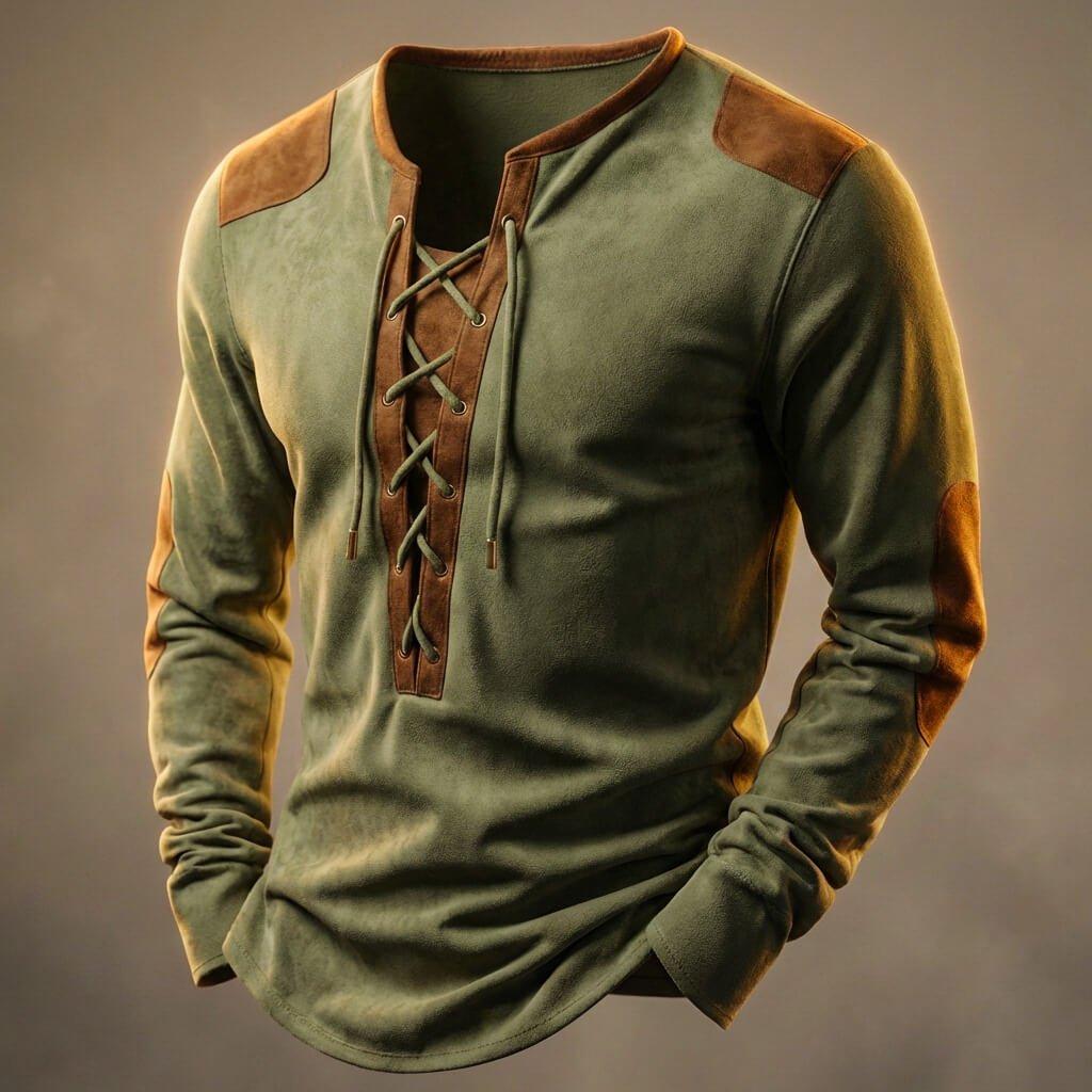 Luxury Cotton Henley Shirt