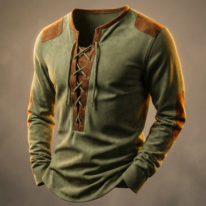 Luxury Cotton Henley Shirt