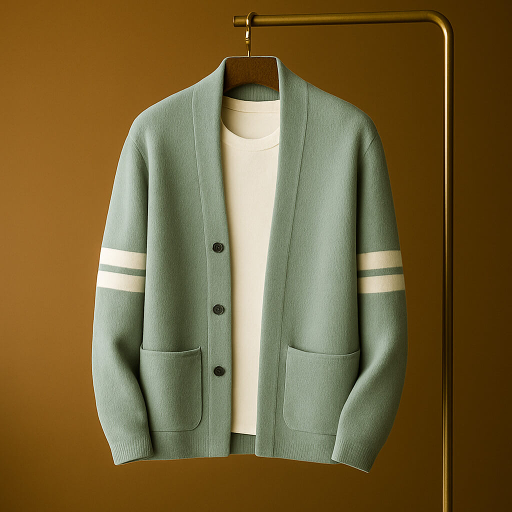Classic Soft Merino Wool Cardigan - VibreMode