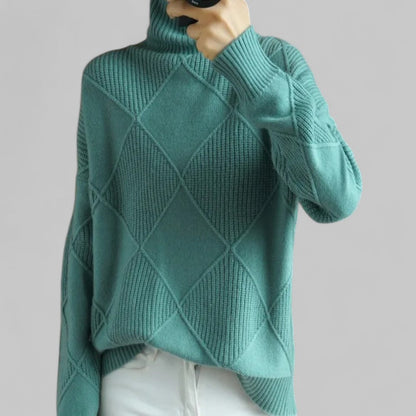 Warm Women's Crew Neck Long Sleeve Winter Sweater