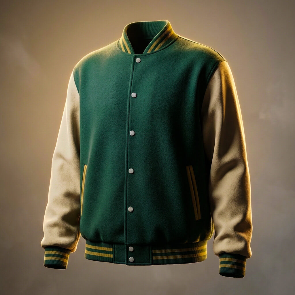 Luxury Wool Pilot Bomber Jacket