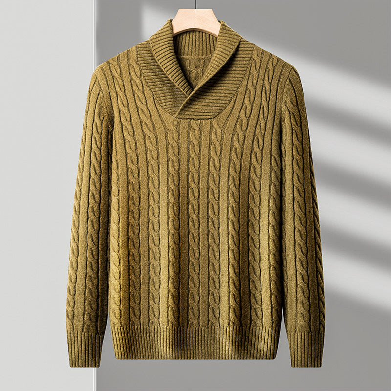 Classic Crew Neck Wool Sweater