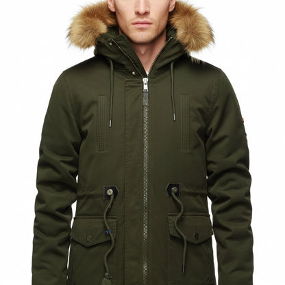 Men's Camouflage Hooded Parka Thick Windproof Velvet Jacket