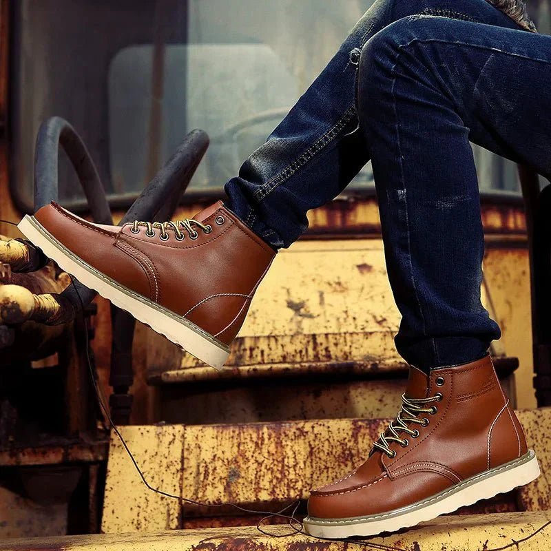 Men's Genuine Leather Ankle Boots