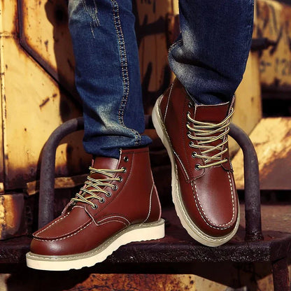 Men's Genuine Leather Ankle Boots