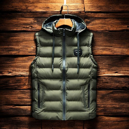 Waterproof Hooded Puffer Vest