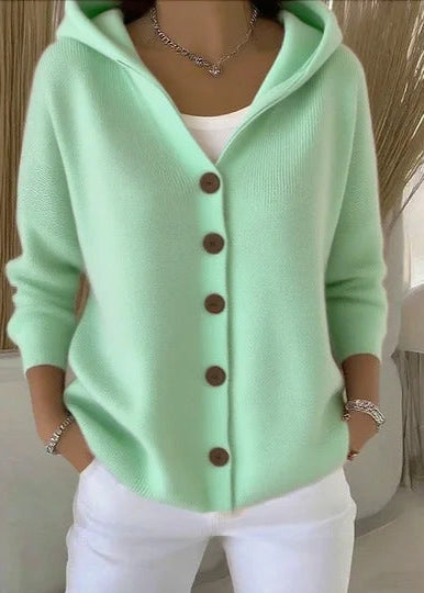 Cozy Zip Hooded Sweater Cardigan