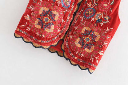 Elegant Floral Quilted Vest