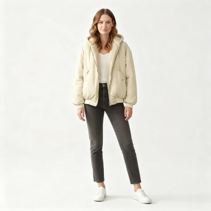 Image of Hailey | Women's Hooded Bomber Jacket