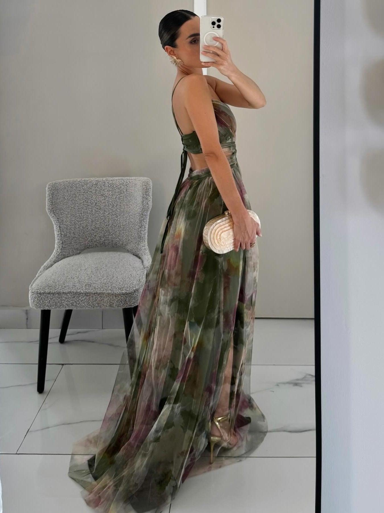 Image of Hallie | Women's Sleeveless Floral Maxi Dress