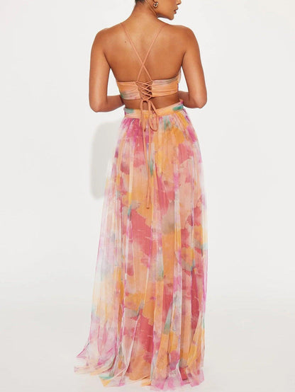 Image of Hallie | Women's Sleeveless Floral Maxi Dress