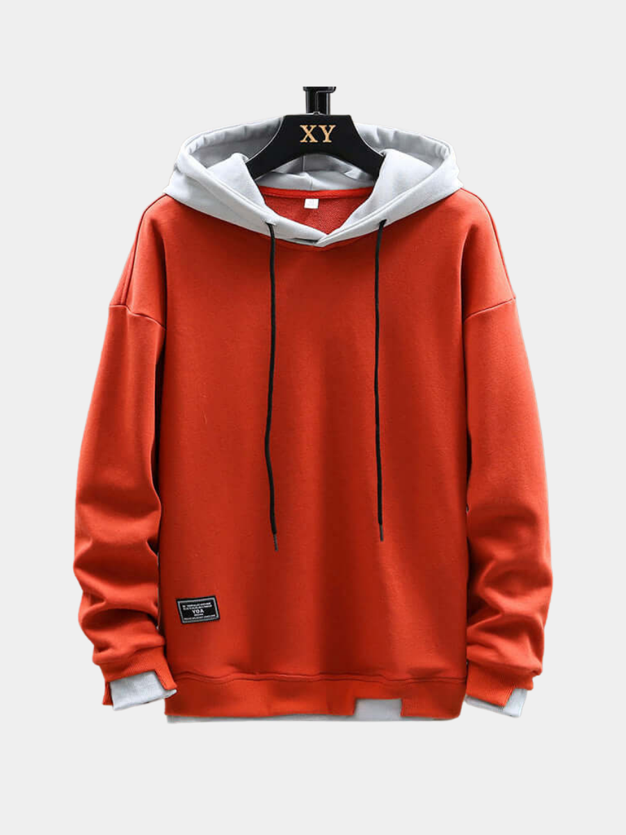Men's Color Block Pullover Hoodie - VibreMode