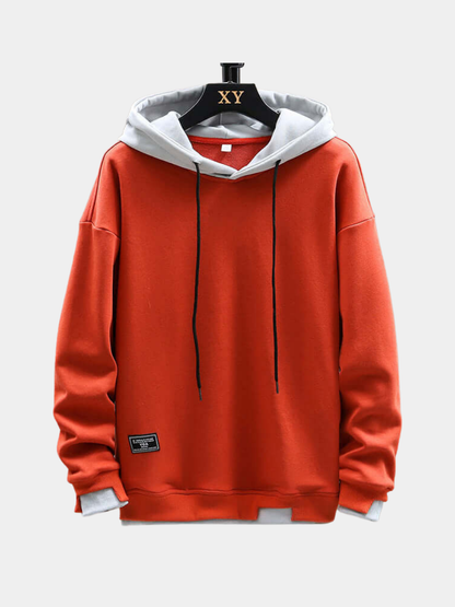 Men's Color Block Pullover Hoodie - VibreMode