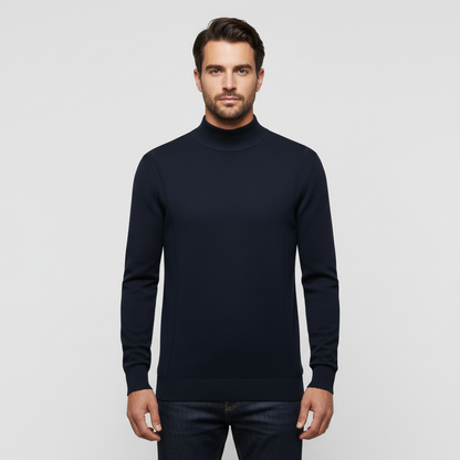 Men's Slim Fit Turtleneck Sweater - VibreMode