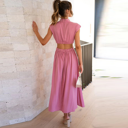 Image of Harper | Women's Sleeveless A-Line Midi Dress