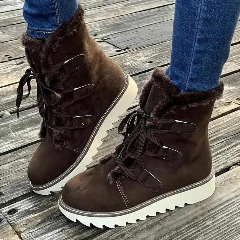 Warm Fuzzy Insulated Snow Boots