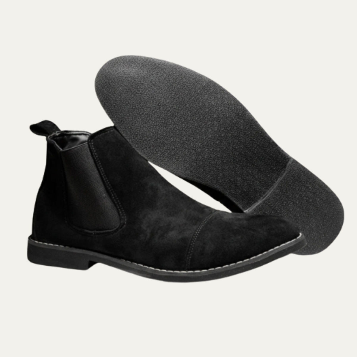 Men's Suede Chelsea Boots Classic Slip On - VibreMode