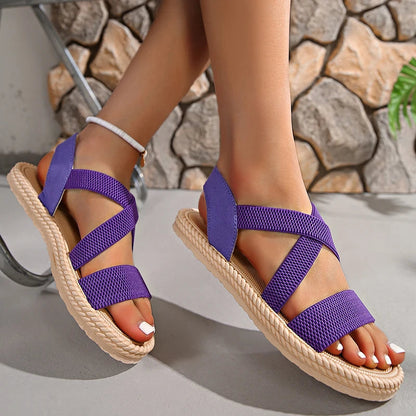 Image of Hazel | Women's Criss Cross Casual Sandals