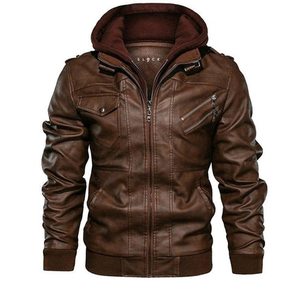 Men's Zip-Up Hooded Jacket