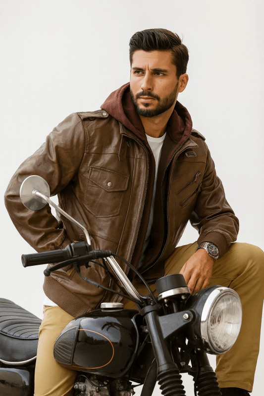 Men's Zip-Up Hooded Jacket
