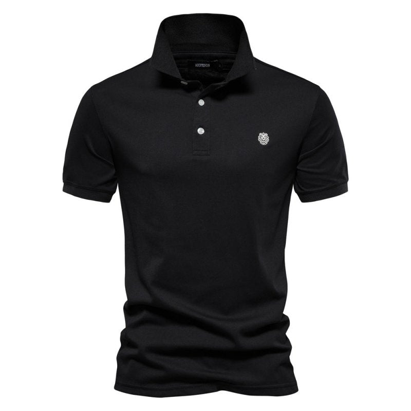 Men's Lightweight Polo Shirt Summer White - VibreMode