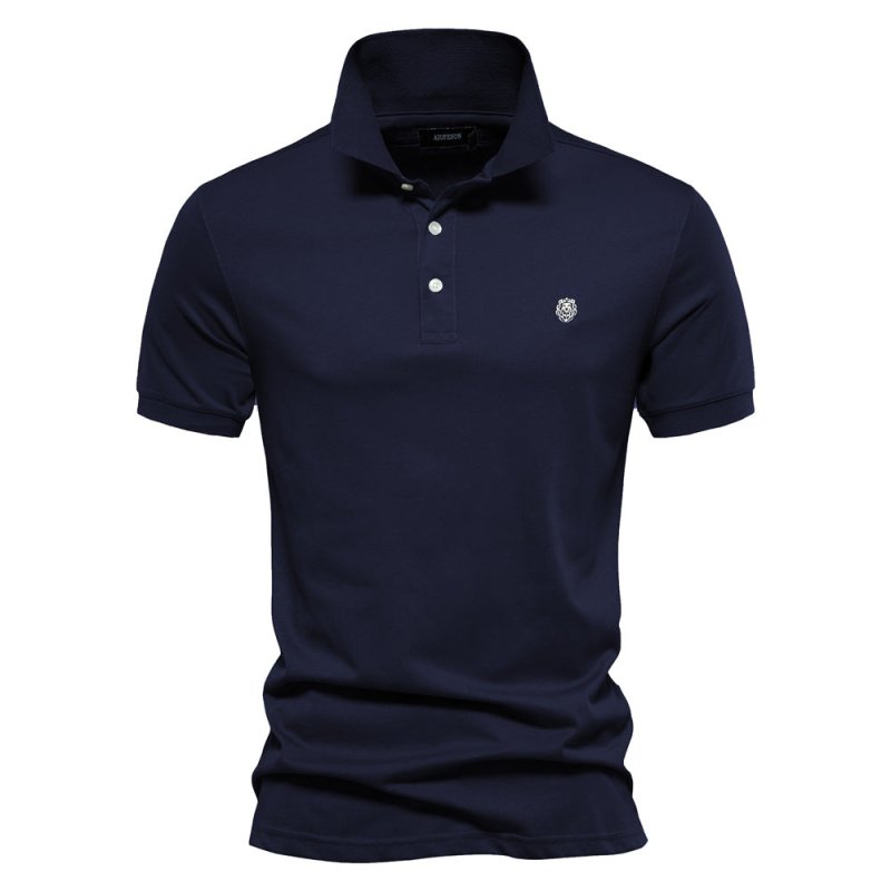 Men's Lightweight Polo Shirt Summer White
